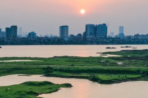 View of a Vietnam city - d-moss - dengue forecasting model satellite-based system