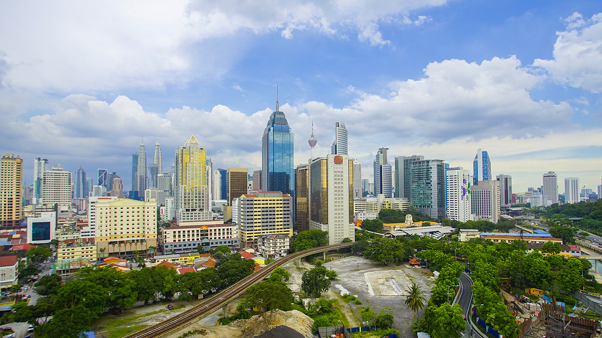 City skyline of Kuala Lumpur Malayasia