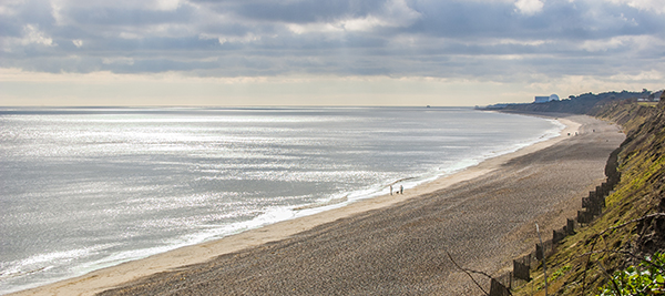 view of the suffolk coast in Sizewell