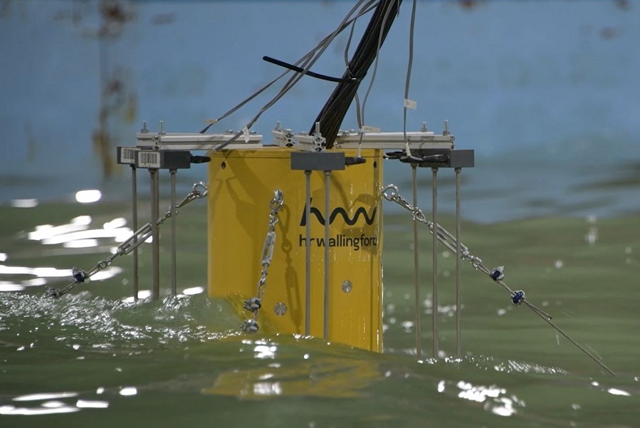 View of offshore structure tested on physical models