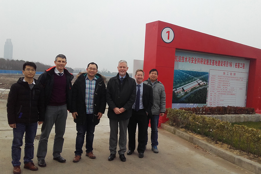 Visiting the site of the new SSSRI facility on Changxing Island earlier in 2017..