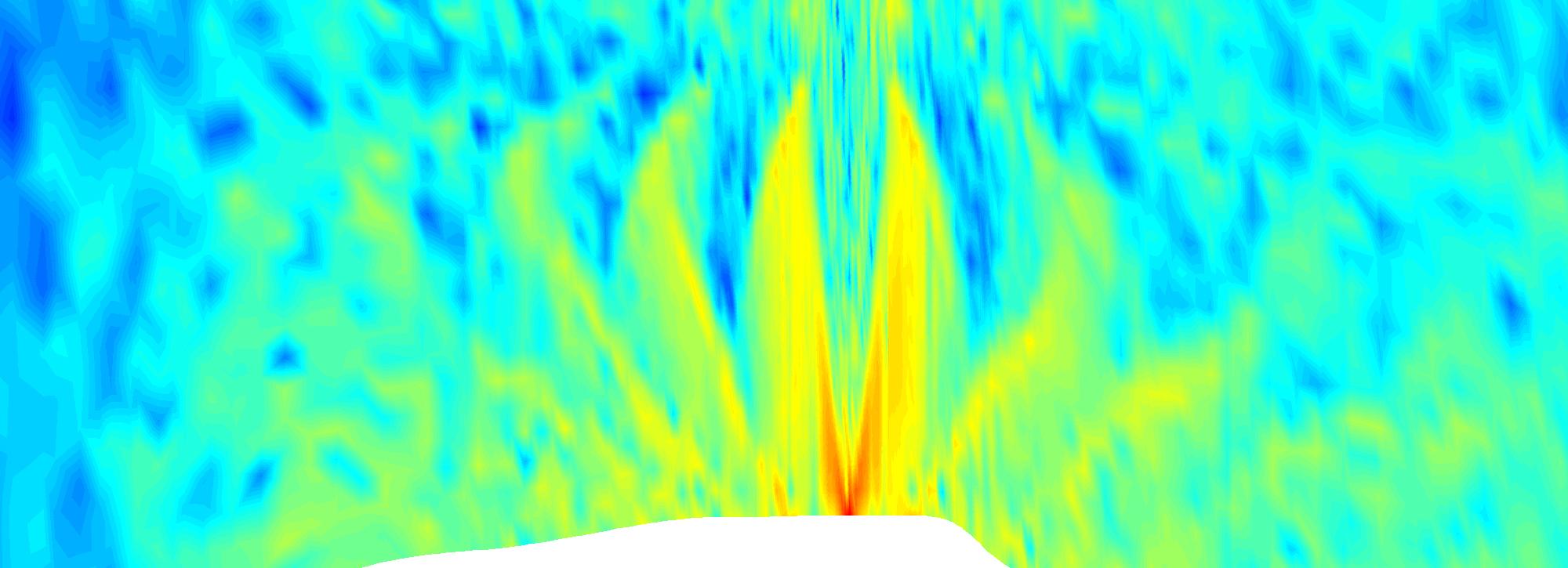 Screenshot of a numerical model for underwater noise
