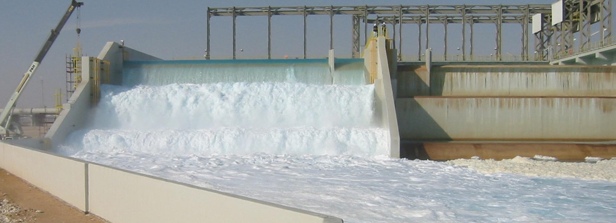 view of a water outfall