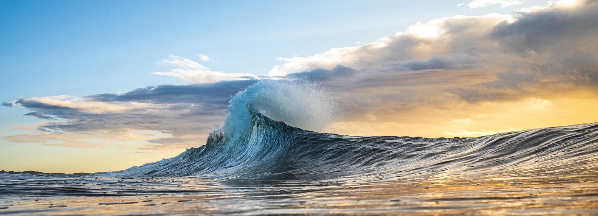 view of a breaking wave