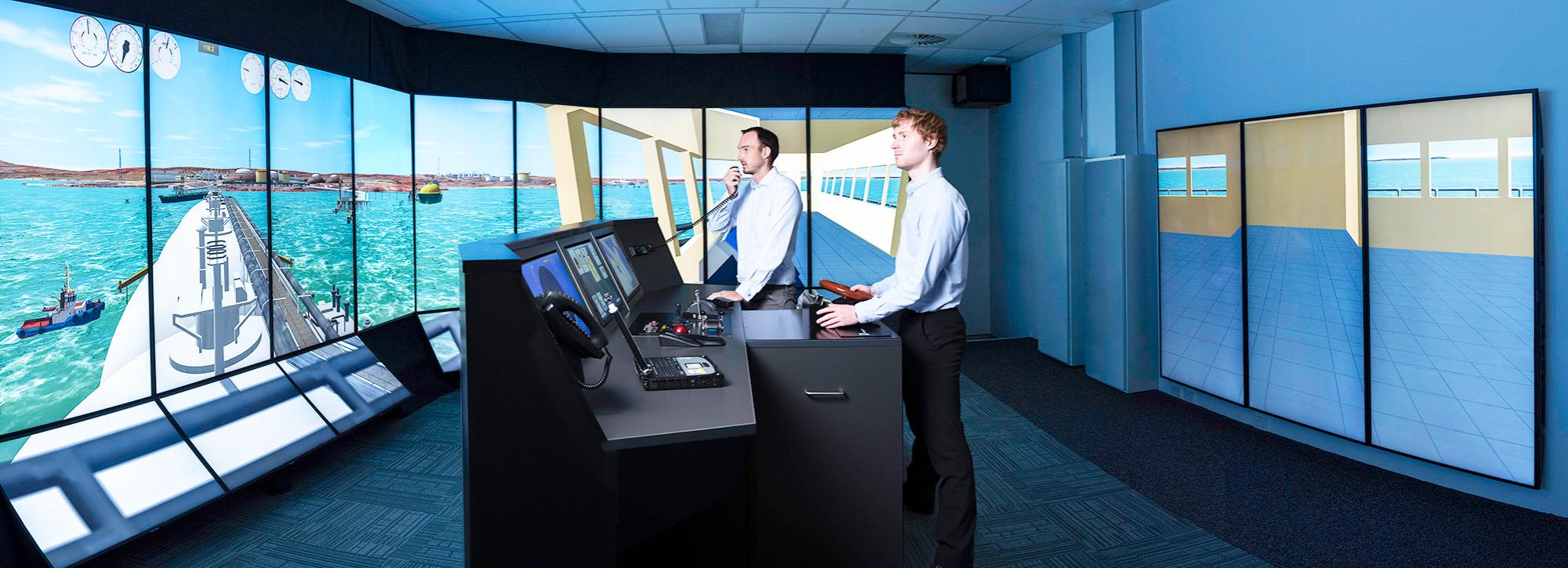 View of our Australia Ship Simulator with two operators 