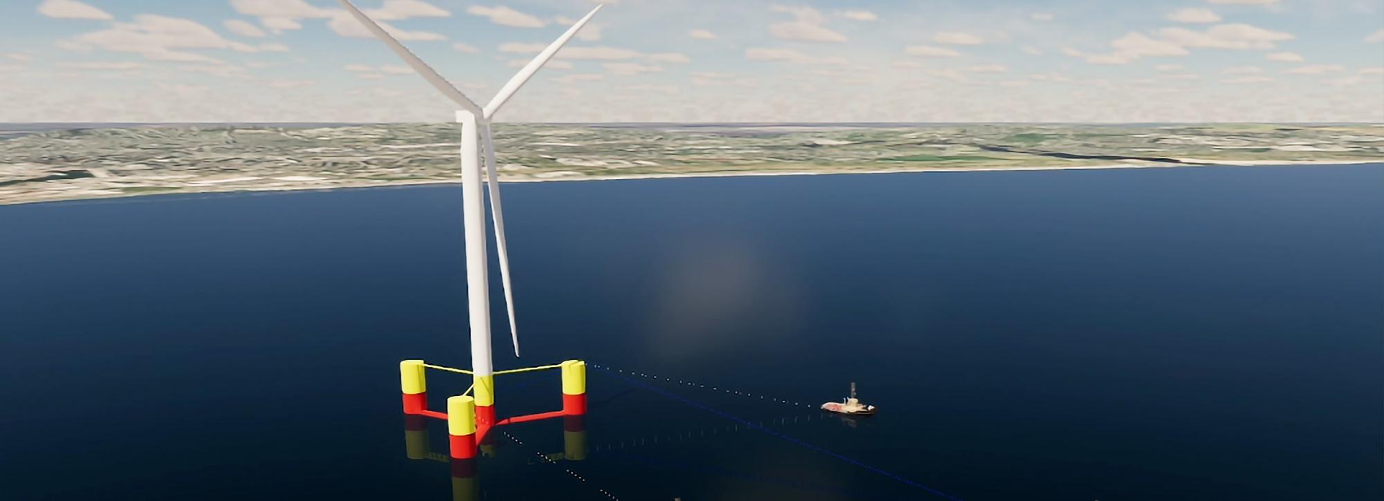 Floating offshore platform
