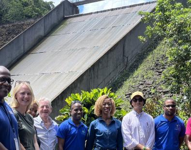 People with John Compton dam