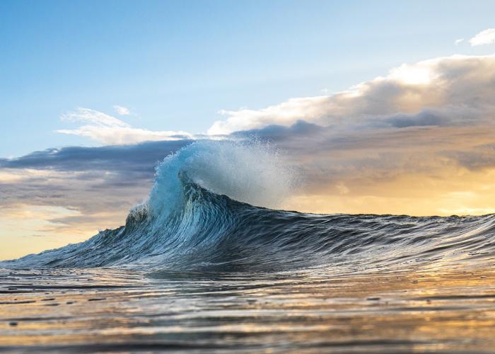 view of a breaking wave