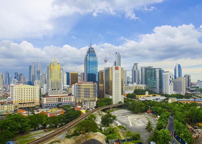 City skyline of Kuala Lumpur Malayasia