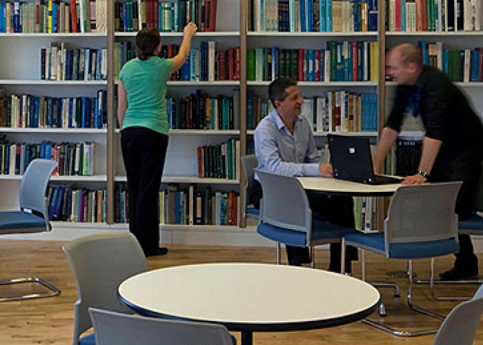 View of people working in HR Wallingford hub