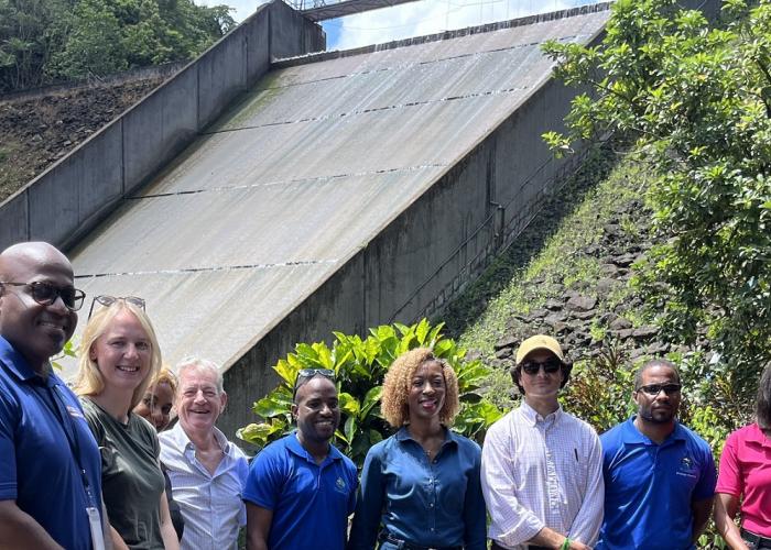 People with John Compton dam