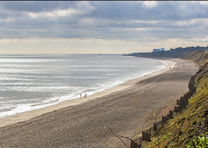 view of the suffolk coast in Sizewell