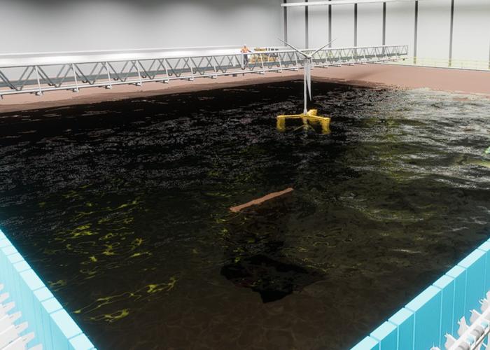 View of our Deep water tank in project