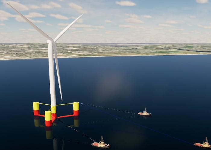 Floating offshore platform