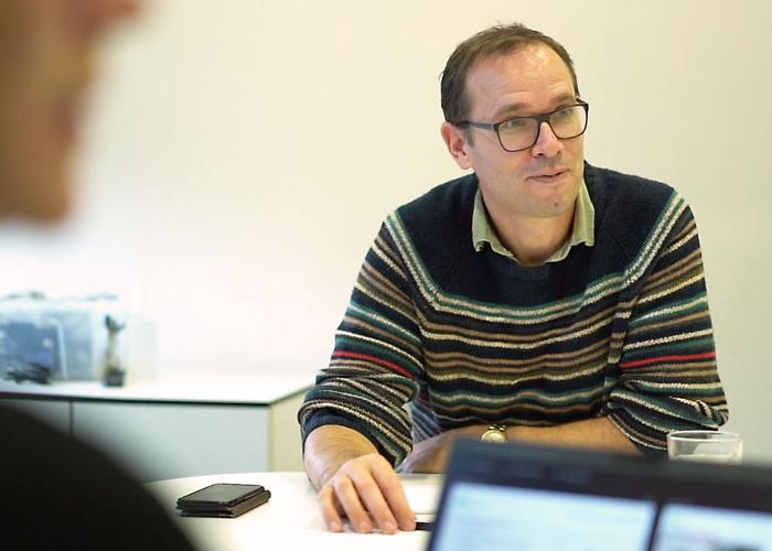 View of Richard Body at a meeting table