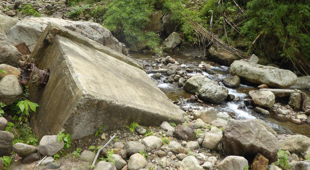 Damage to Dominica's water supply