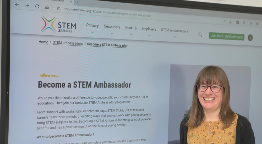 Jane Mauz with the STEM Learning website