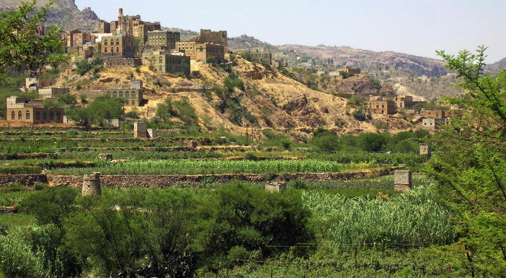 Photo of Yemen irrigated terraces for agriculture