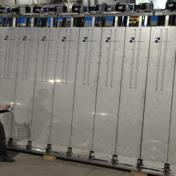 Example of one of our hinged paddle wavemakers