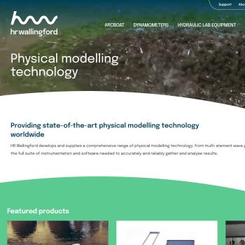 Screenshot of homepage
