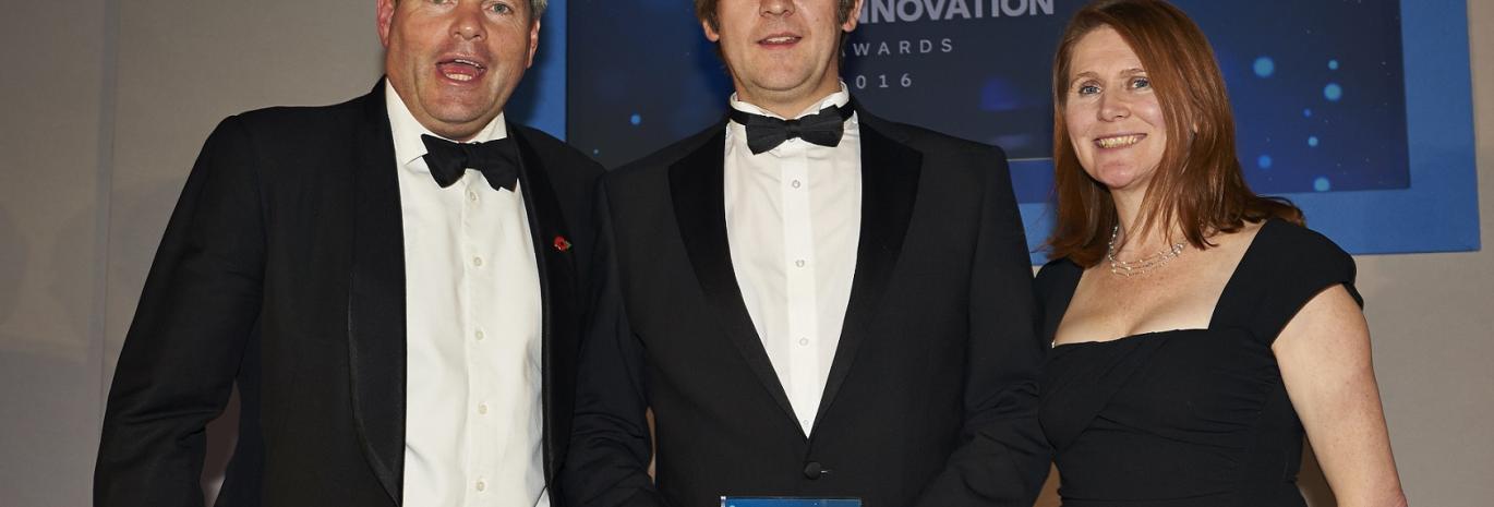 View of 3 people at the Dredging Awards