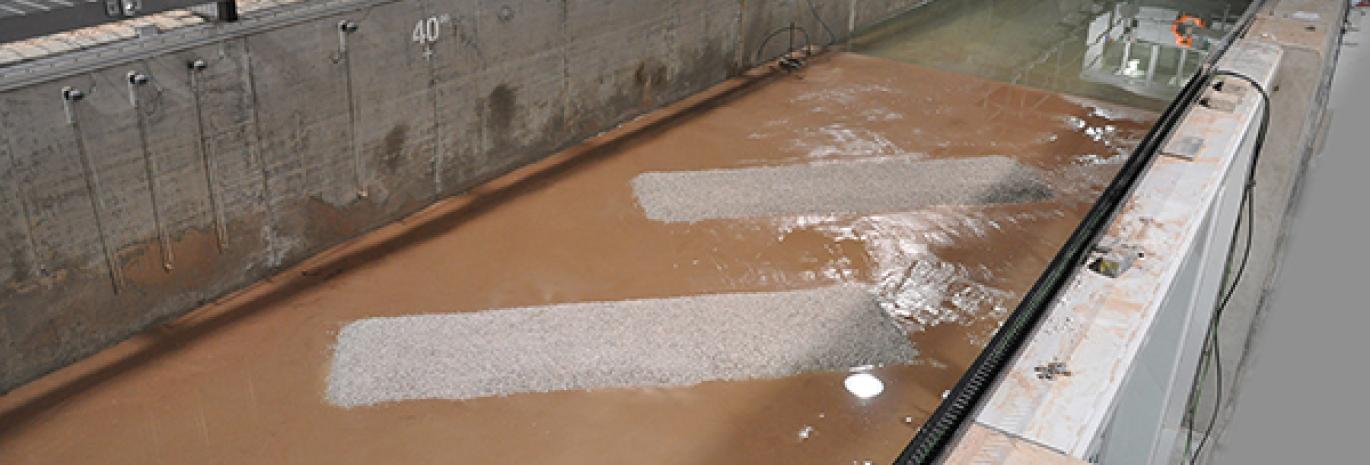 view of physical model to study cable congestion