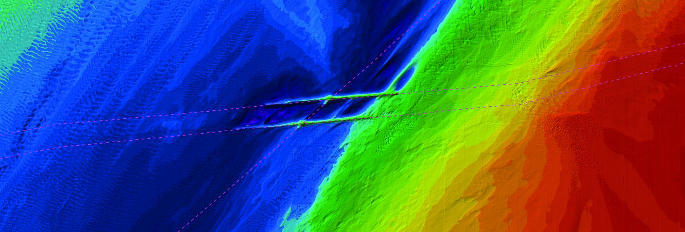 Screenshot numerical model of subsea cable scour for an offshore wind farm