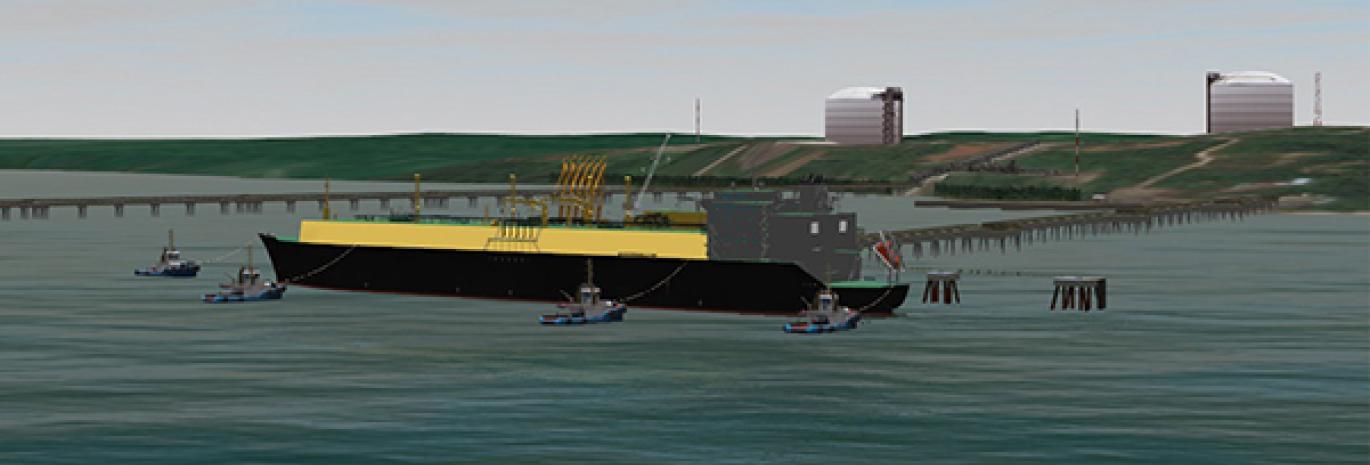 view of real-time navigation simulation screenshot