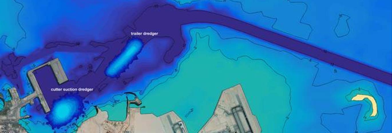 snapshot of HR Wallingford forecast of the sediment plumes in the sea