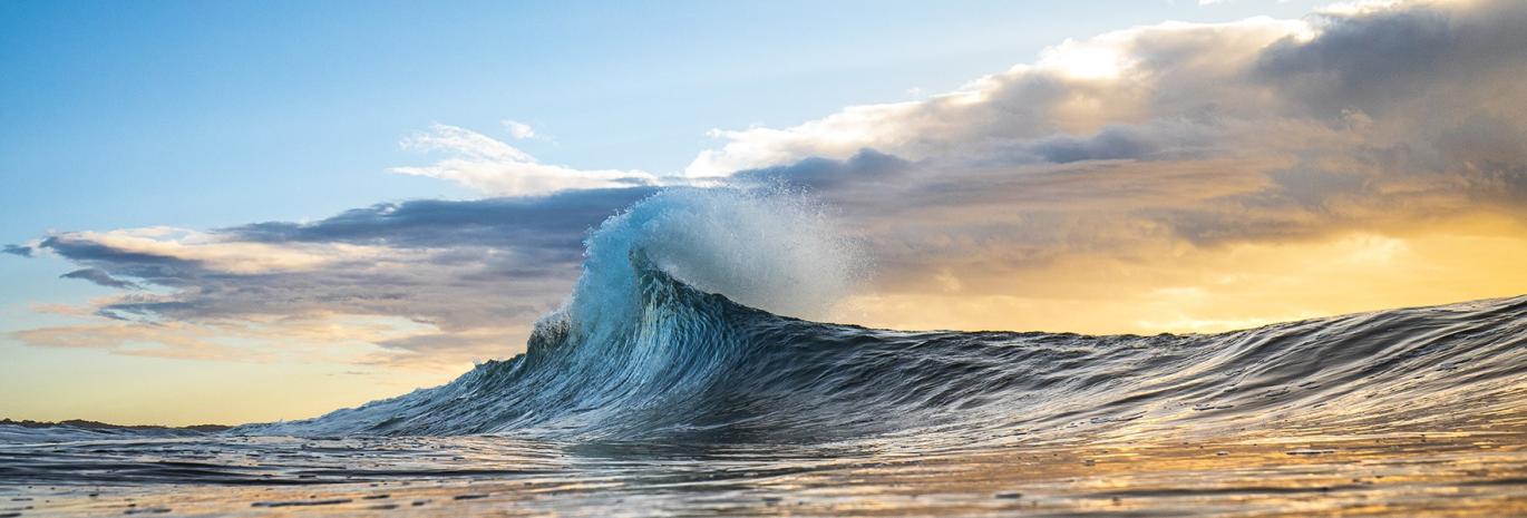 view of a breaking wave