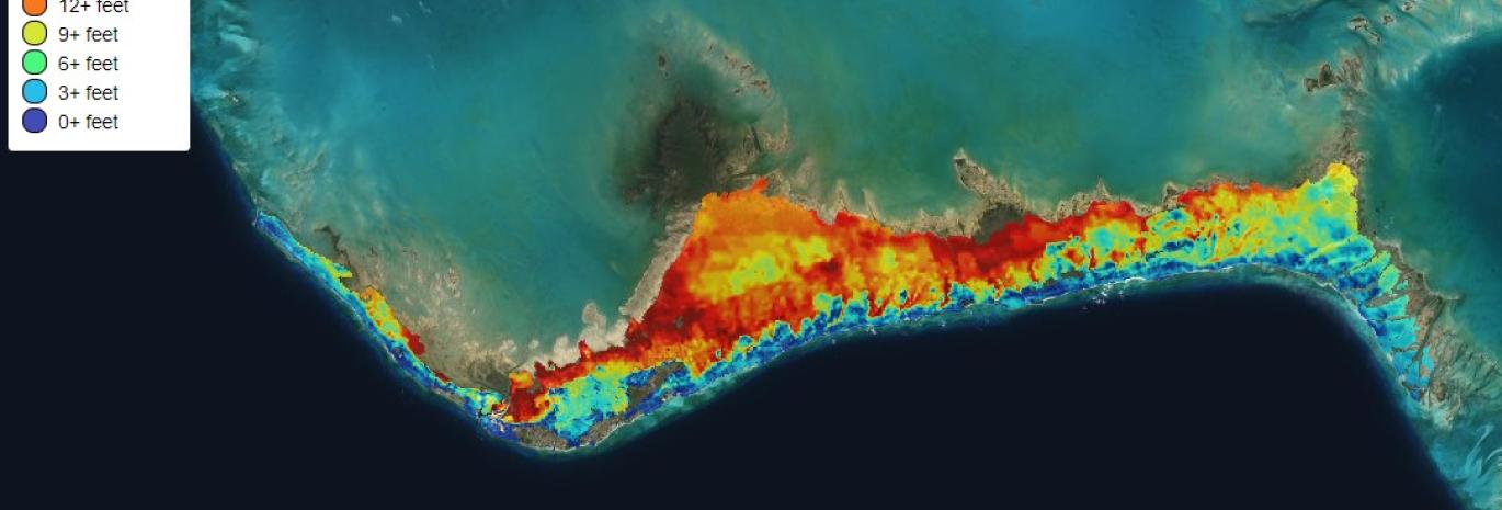 Screenshot of Bahamas Storm Surge Atlas