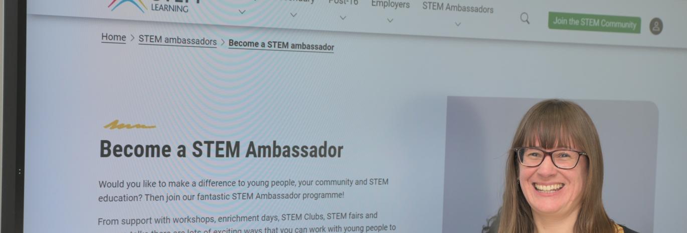 Screenshot of STEM Ambassador Jane Mauz