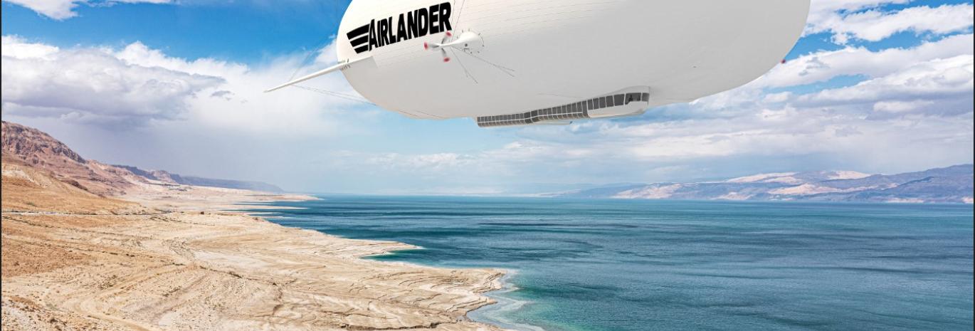 Hybrid aircraft flying over sanding coasts