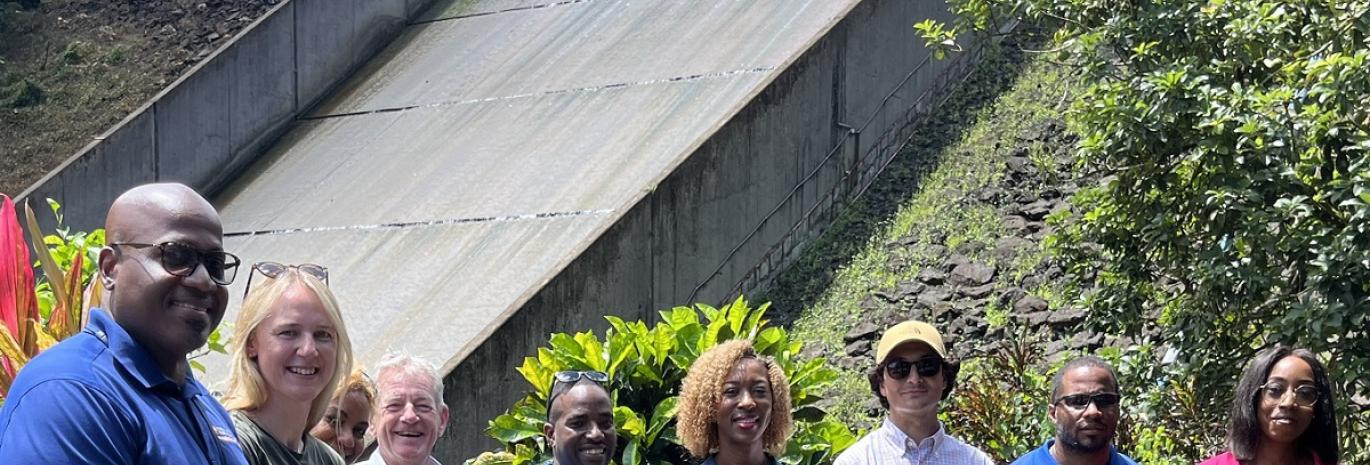 People with John Compton dam