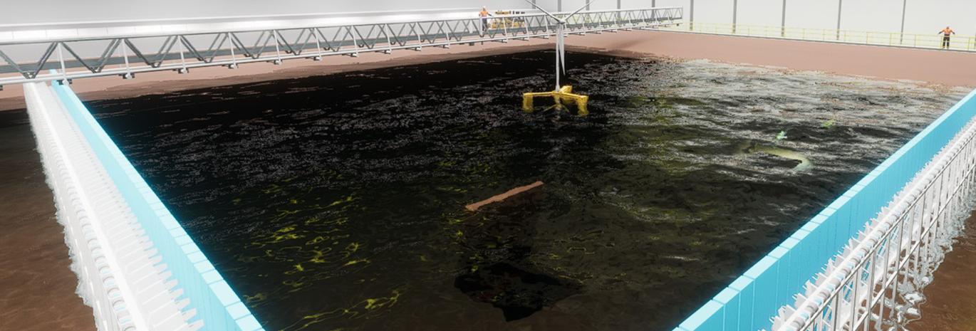 View of our Deep water tank in project